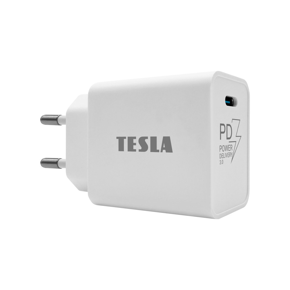 Tesla Power Charger T100, Gyorstöltő 20 W PD 3,0/PPS (fehér szín) termék 2. képe